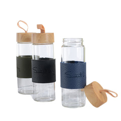 CBO12 Glass Bottle with PU Leather Sleeve