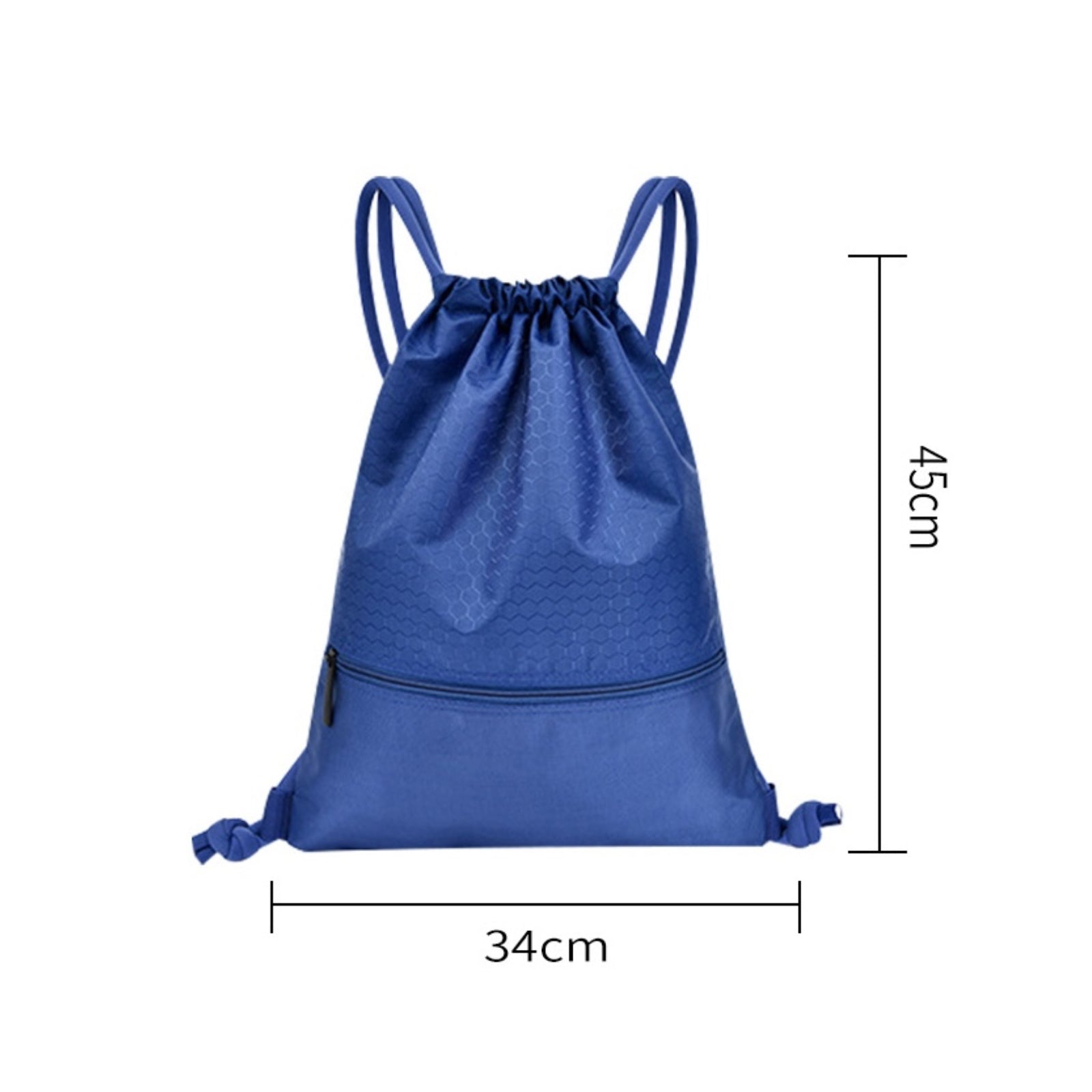 CBP03 Football Textured  Drawstring Backpack