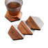 CCO10 Premium Marble & Wooden Coaster