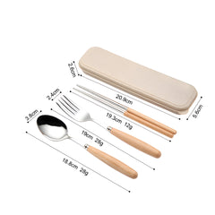 CCT02 Bamboo/Stainless Steel Cutlery Set ♻️