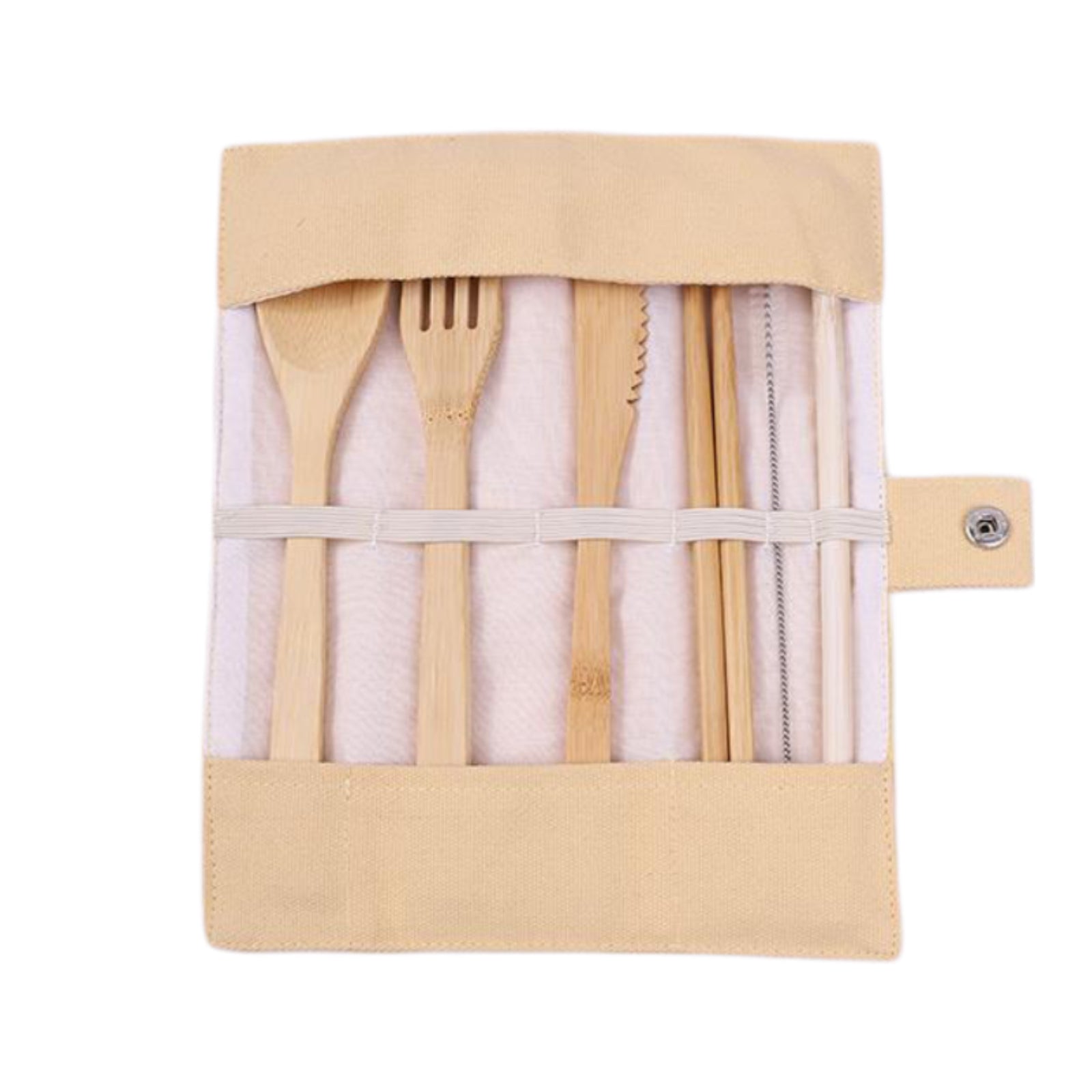 CCT03 Bamboo Cutlery with Canvas Pouch Set ♻️