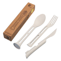 CCT05 Wheat Fibre 3-in-1 Portable Cutlery Set ♻️