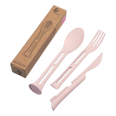 CCT05 Wheat Fibre 3-in-1 Portable Cutlery Set ♻️