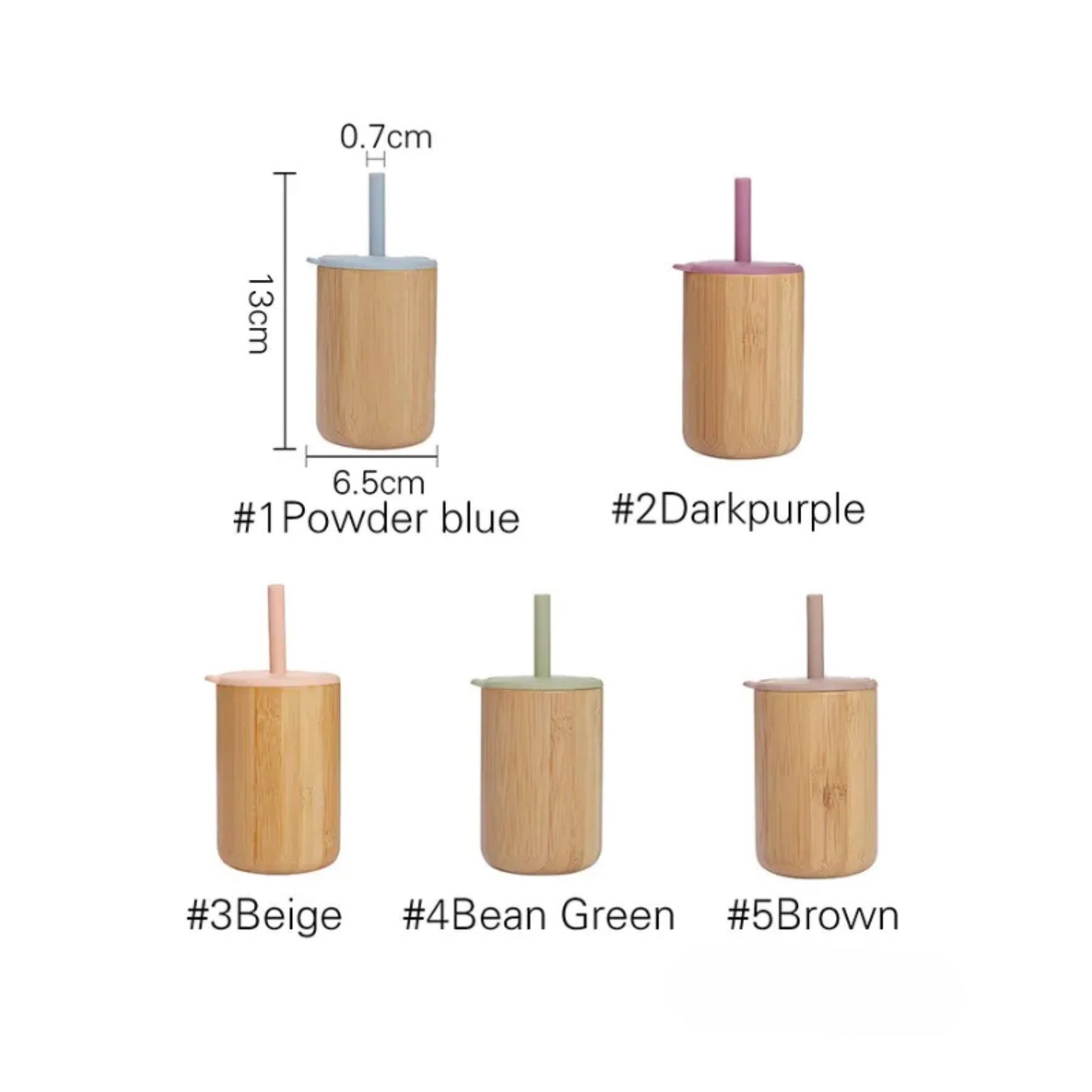 CCU11 Bamboo Cup with Silicone Lid Cover ♻️
