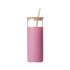 CCU13 Glass Cup with Bamboo Lip & Silicone Sleeve