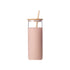 CCU13 Glass Cup with Bamboo Lip & Silicone Sleeve