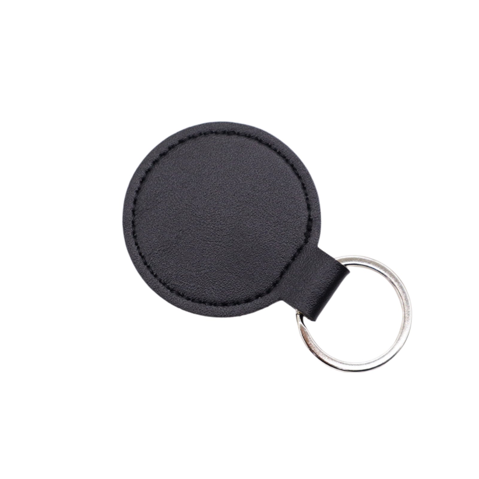 CKC05 Round PU Leather Keychain