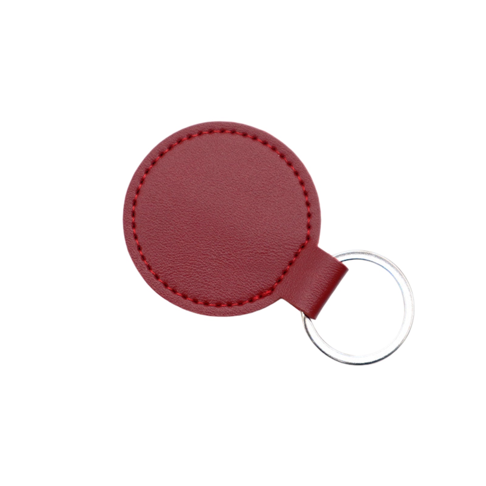 CKC05 Round PU Leather Keychain