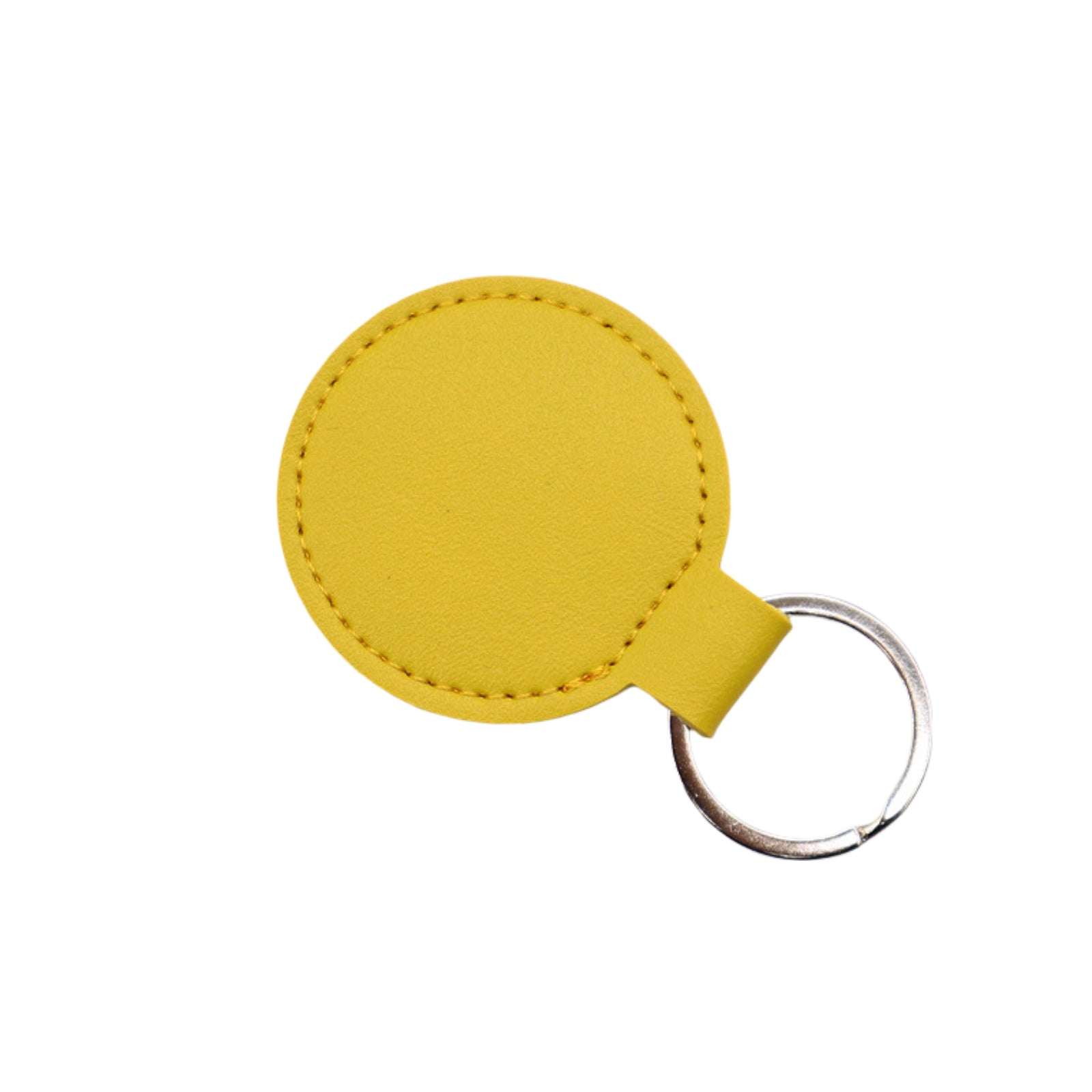 CKC05 Round PU Leather Keychain