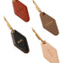 CKC06 Rhombus Shaped PU Leather Keychain