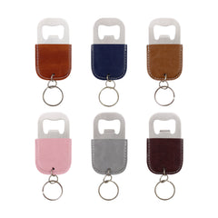 CKC10 Beer Opener Keychain with PU Leather Sleeve