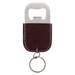 CKC10 Beer Opener Keychain with PU Leather Sleeve