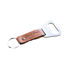 CKC11 Beer Opener PU Leather Keychain