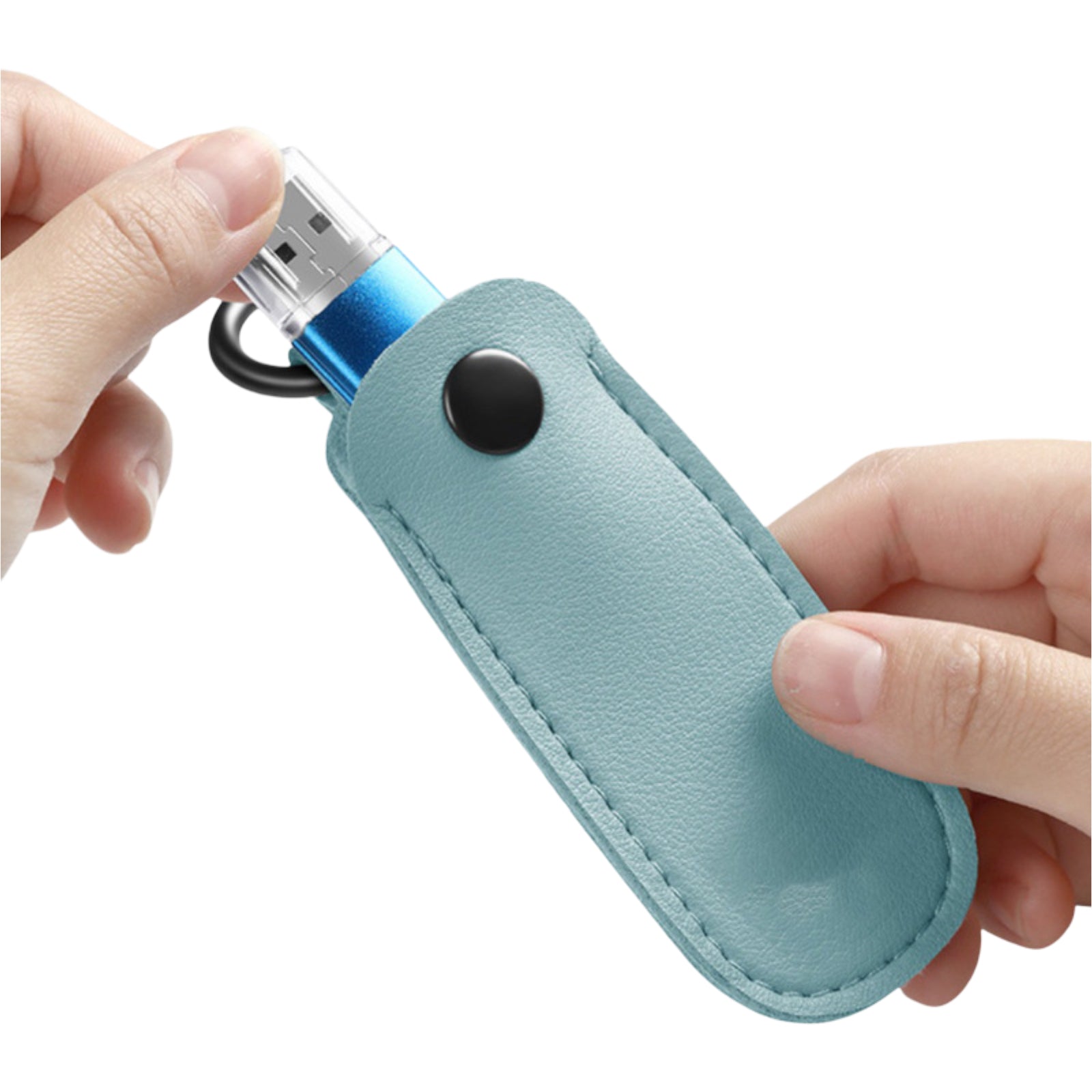 CKC15 PU Leather Keychain Storage