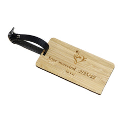 CLT06 Wooden Luggage Tag ♻️