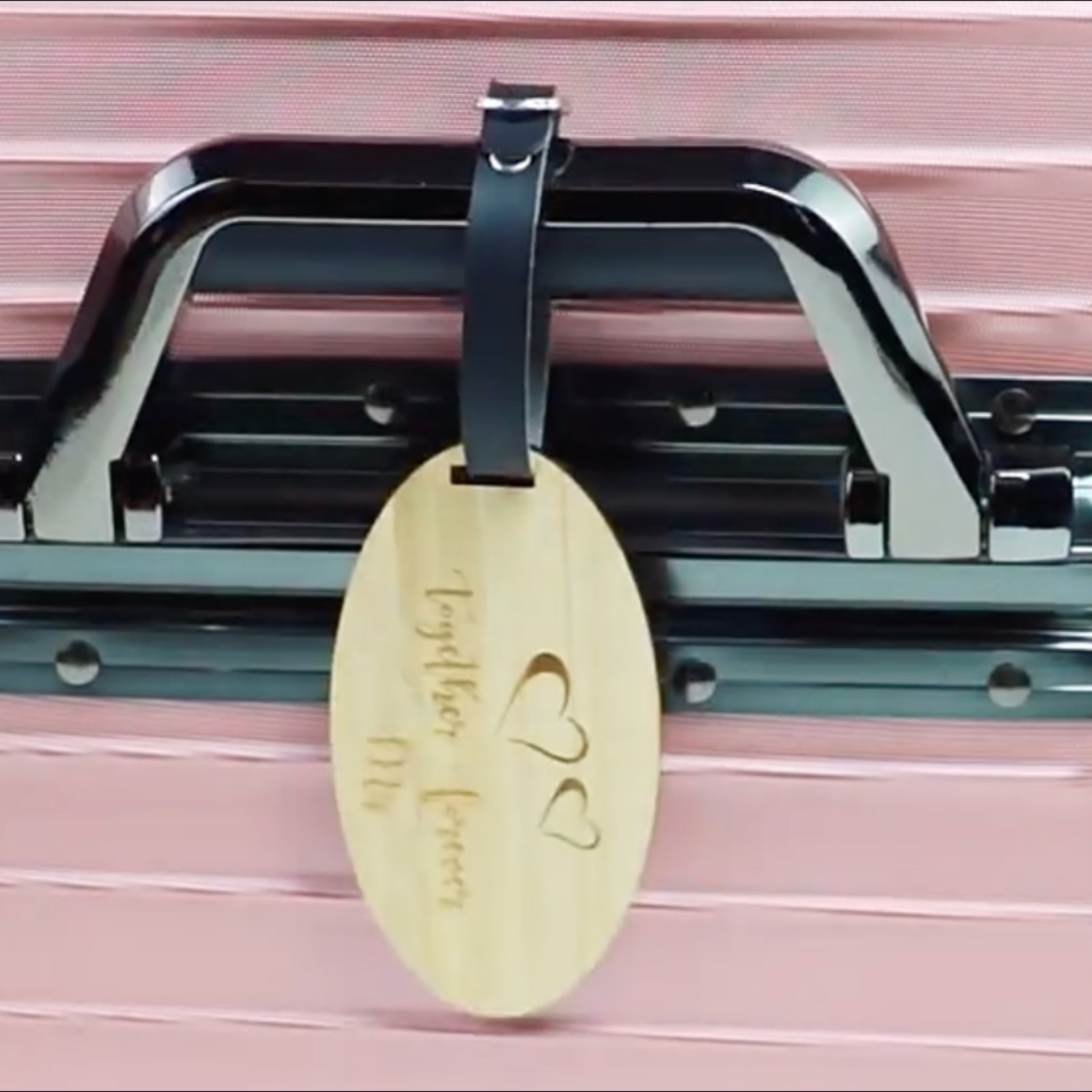 CLT07 Wooden Luggage Tag (Round) ♻️