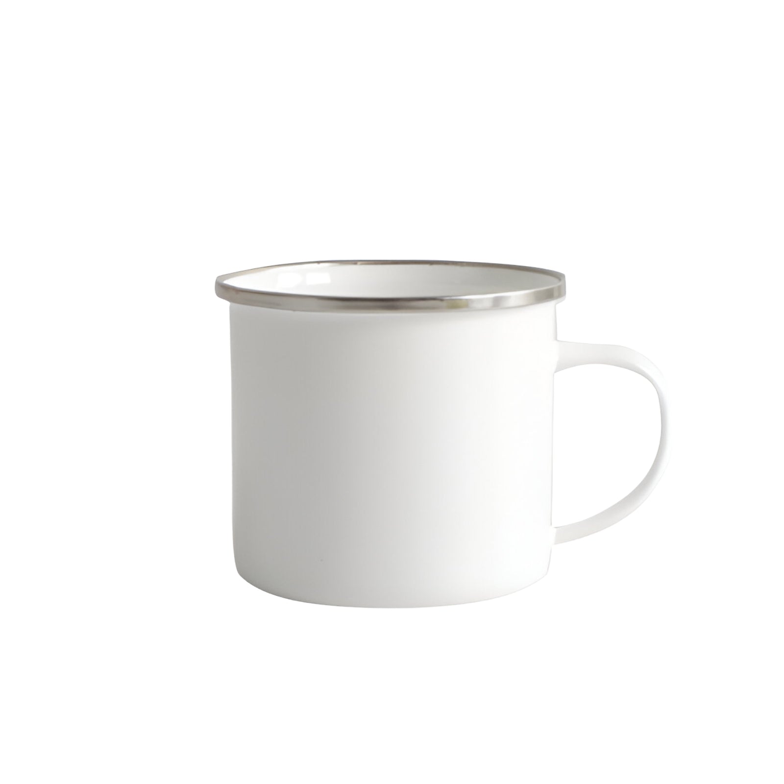 CMU15 Enamel Mug with Silver Ring - 350ml