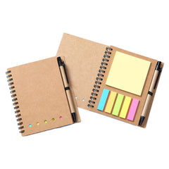 CNB05 Kraft Post It Notebook with Pen Set ♻️