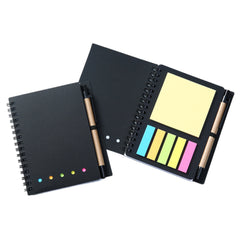 CNB05 Kraft Post It Notebook with Pen Set ♻️