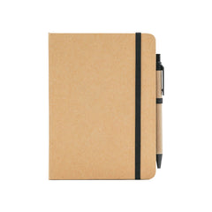 CNB07 Hard Cover Kraft Notebook with Pen Set ♻️