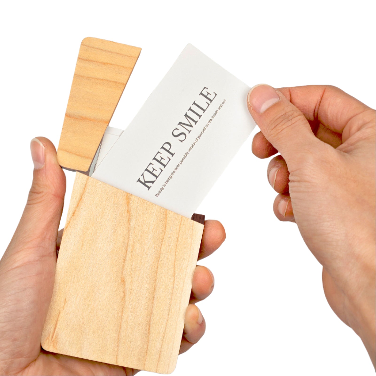 CCH03 Wooden Name Card Holder ♻️