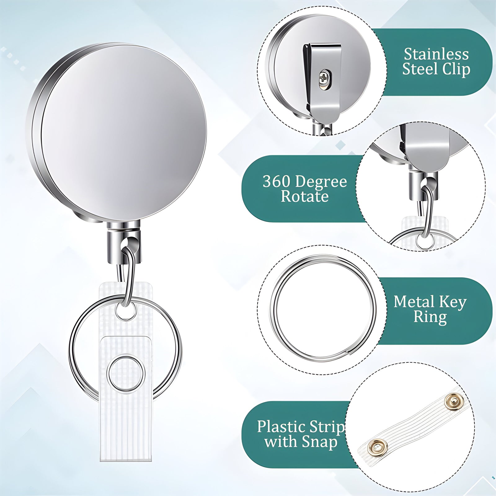 CRP02 Metal Retractable Pull Reel Holder