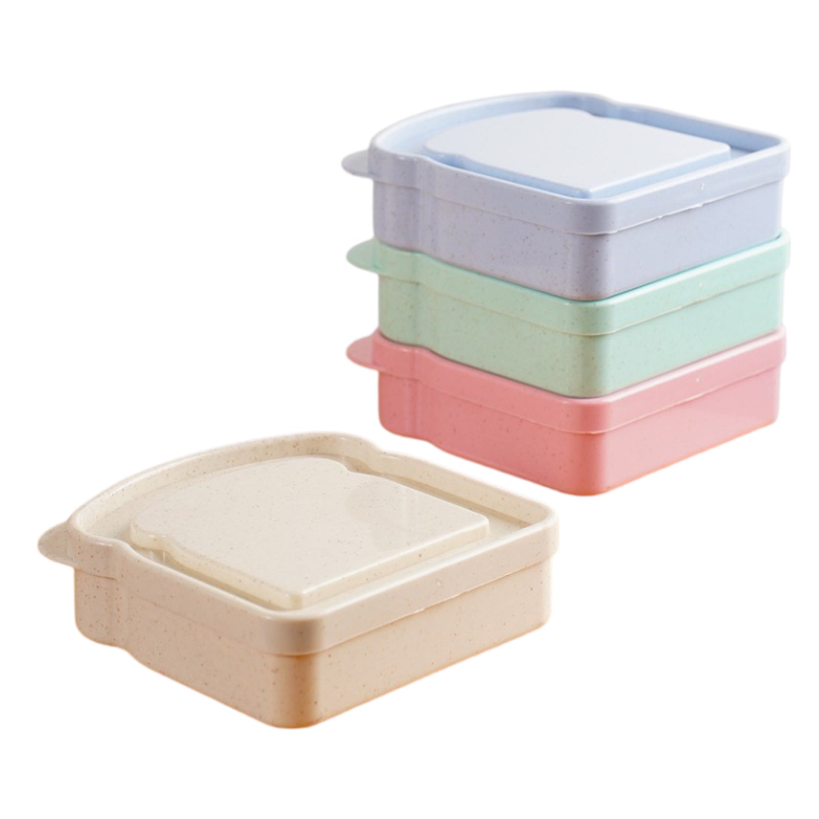 CLB03 Toast Shaped Wheat Fibre Lunch Box ♻️